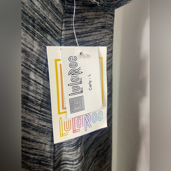 LuLaRoe Carly Dress Heather Gray - Picture 4 of 6
